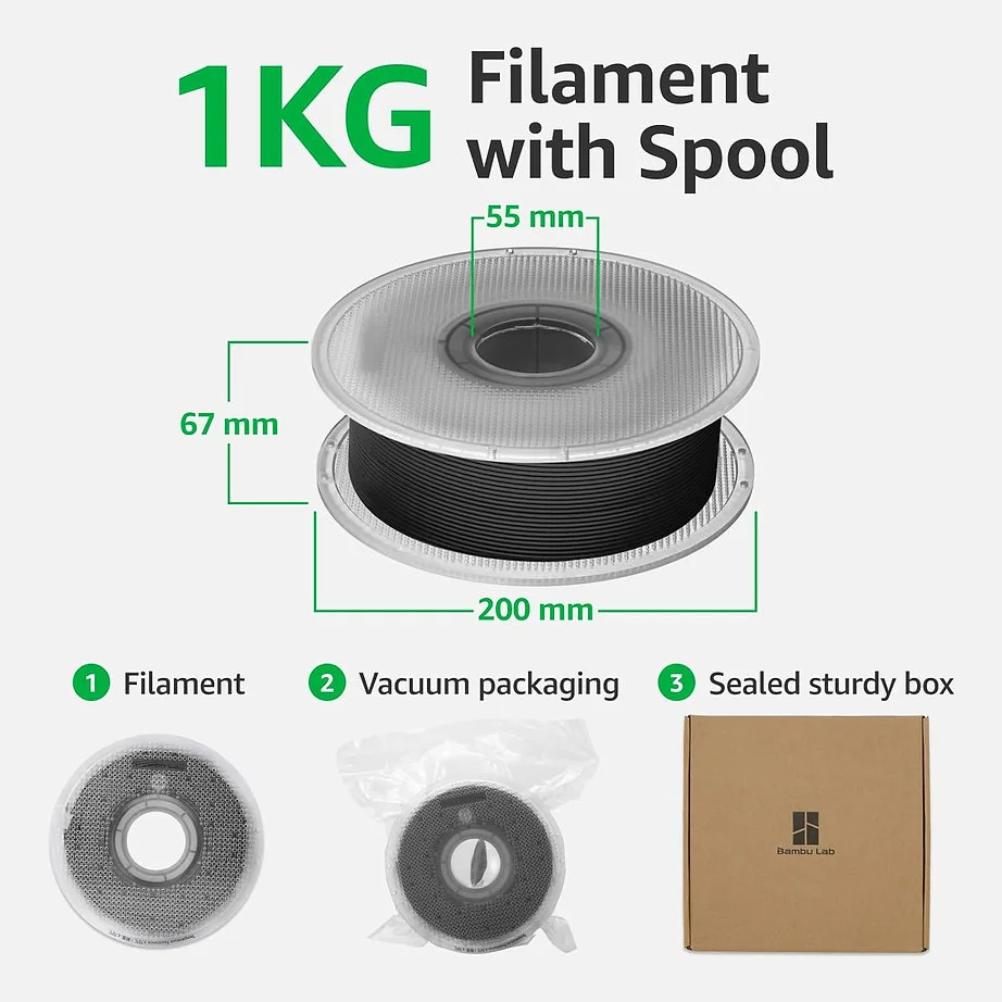 Filamento PLA Matte Cinza — foto 3